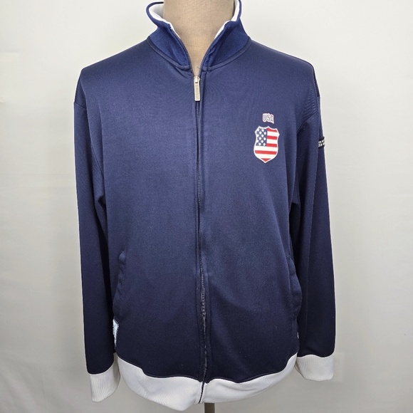 FIFA Team USA Soccer World Cup South Africa 2010 Track Jacket Size XL- Blue - Picture 1 of 10